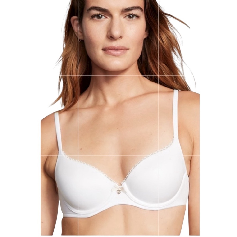 Victoria's Secret Women's Body By Victoria 36D Lined Demi Bra white NEW